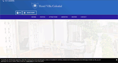 Desktop Screenshot of hotelvillacolonial.com